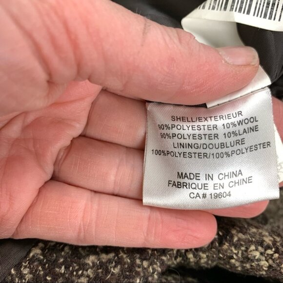 URBAN Behaviour Belted Tweed Mid length Winter  Coat - Picture 3 of 6